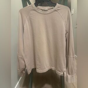 Madewell Relaxed Long-Sleeve Raglan (Soft Fawn/Beige), Meduim